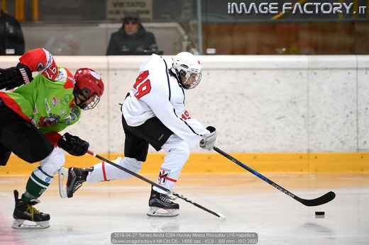 2018-04-27 Torneo Aosta 0284 Hockey Milano Rossoblu U15-Valpellice